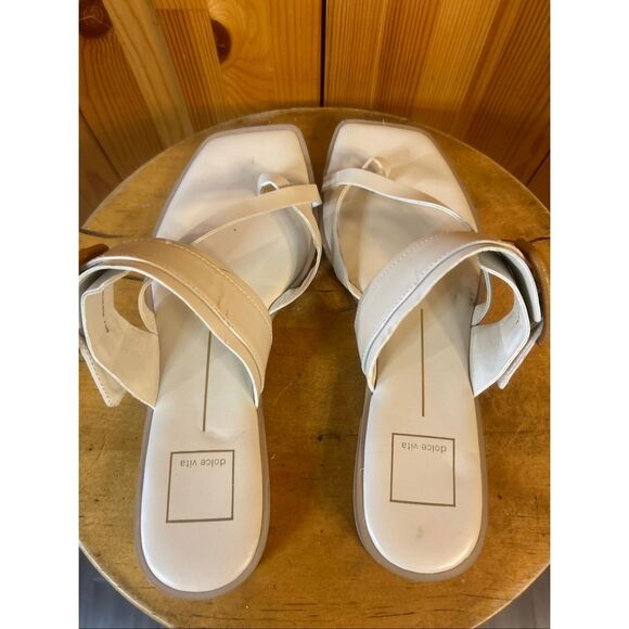 Dolce Vita Women's White Buckle Sandals Size 8 - Picture 10 of 10